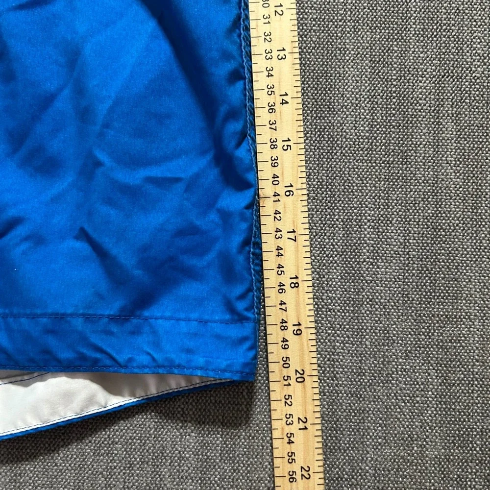 Abercrombie & Fitch Board Shorts Men M Blue Ocean Wave Print Surf Swim Trunks - Picture 6 of 8